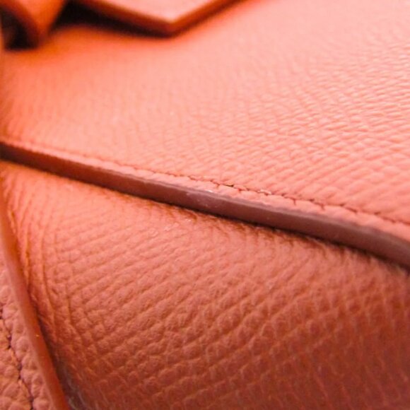 Celine Belt Bag Nano Women's Leather Handbag,Shoulder Bag Red Brown 950-021725 - Picture 5 of 16